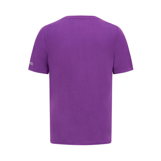 T-shirt męski Lewis Hamilton Portrait Purple Mercedes AMG F1 