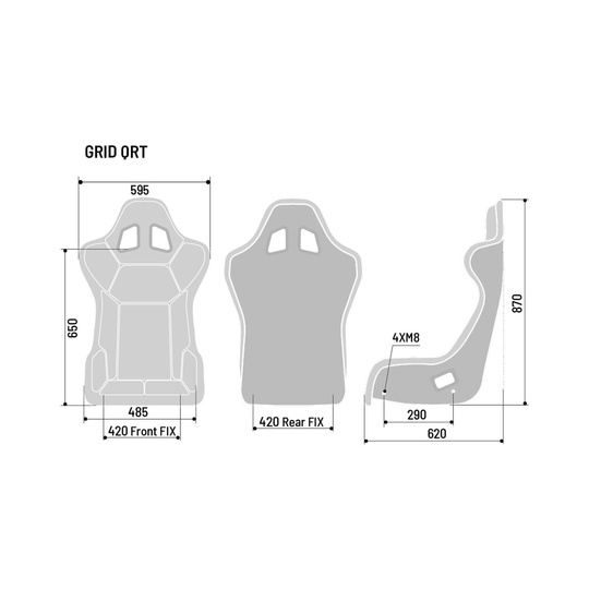 Fotel Sparco GRID Q SKY MY20 (homologacja FIA)