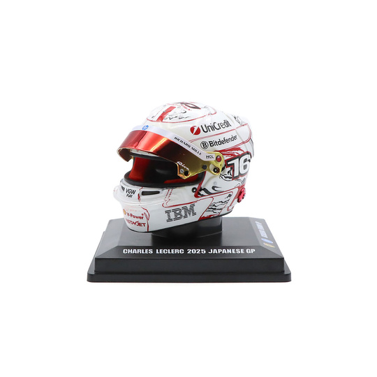 Model kasku Charles Leclerc 1:5 Japan GP Scuderia Ferrari F1