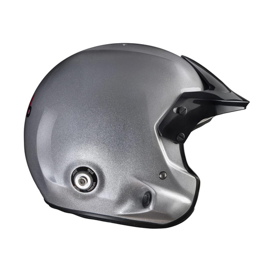 Kask Stilo Venti TROPHY JET Hans srebrny (FIA-SNELL)