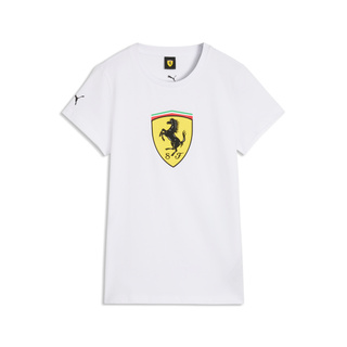 Koszulka t-shirt damska Large Logo Scuderia Ferrari F1 2026 biała