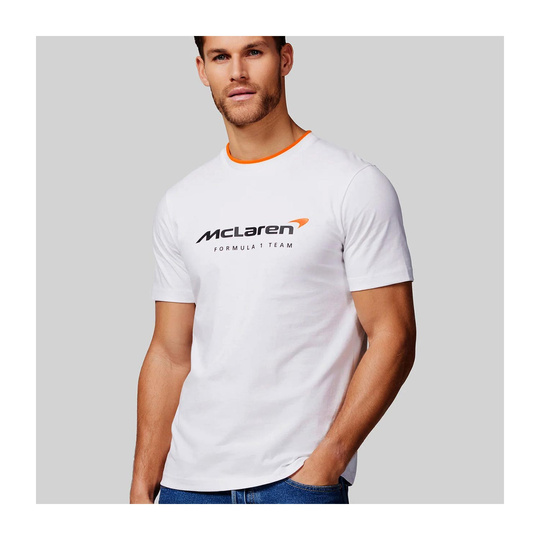 T-shirt męski Essentials biały McLaren F1 2025