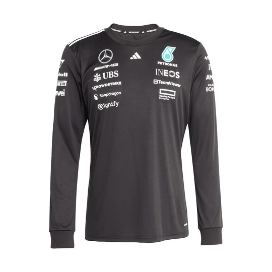 Koszulka męska czarna Team Mercedes AMG F1 2025