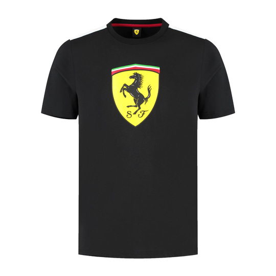 Koszulka t-shirt dziecięca Shield Scuderia Ferrari F1 czarna