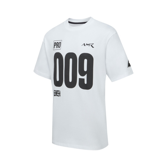 Koszulka t-shirt Limited Edition 009 Graphic Aston Martin Racing 2026 biała/czarna