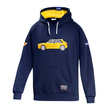 Bluza z kapturem Lancia HF Delta Integrale Sparco granatowa/żółta