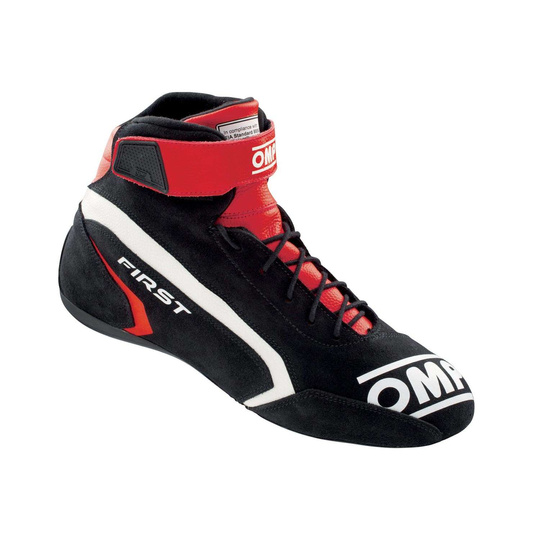 Buty OMP First MY21 czarne/czerwone (FIA)
