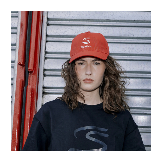 Czapka z daszkiem Leisure Ayrton Senna Collection 2026 czerwona