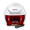 Kask Sparco Flux RJ-i biały/czerwony (FIA)