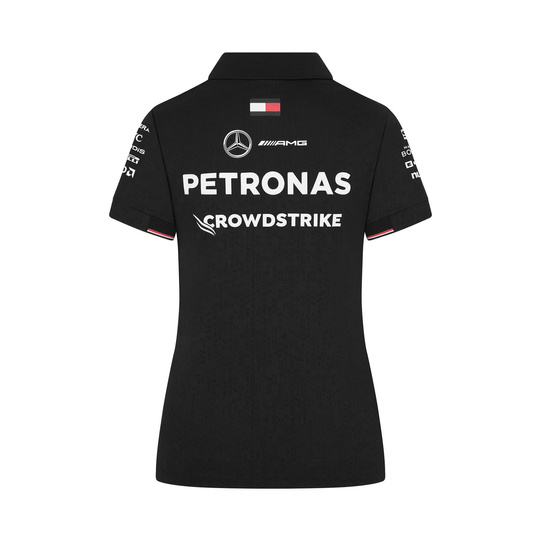 Polo damskie Team Black Mercedes AMG F1 2024