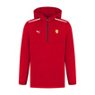 Bluza męska 1/4 Zip czerwona Logo Ferrari F1 2025