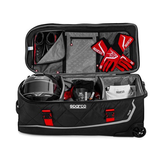 Torba podróżna TOUR Sparco czarno-czerwona