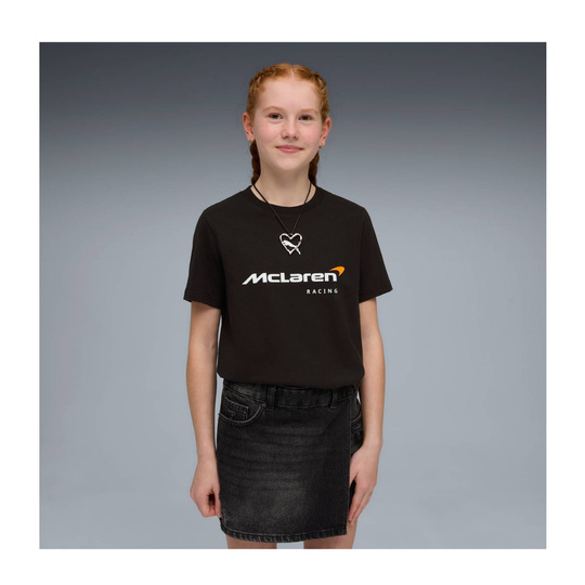 T-shirt dziecięcy czarny Large Logo McLaren F1 2026