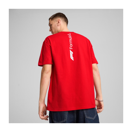 T-shirt męski Essential Relaxed Logo czerwony Formula 1 2025