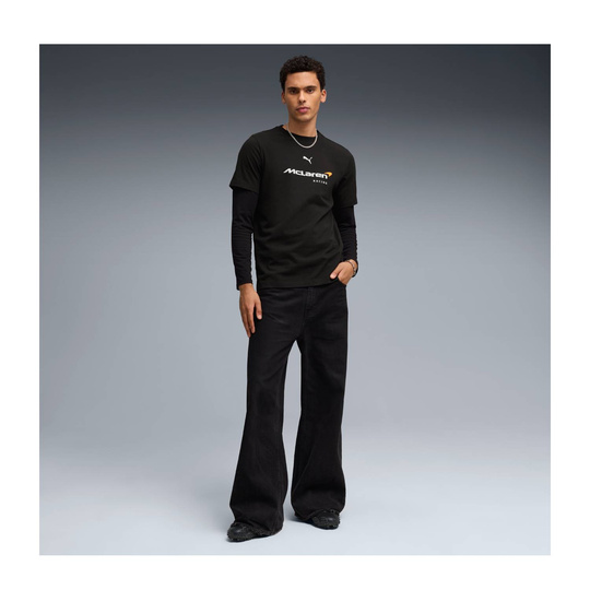 T-shirt męski czarny Large Logo McLaren F1 2026