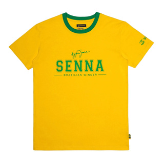 T-shirt męski Brazil żółty Ayrton Senna 2026