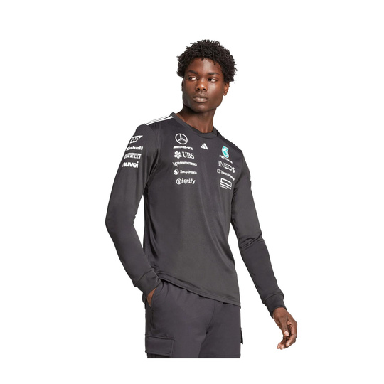 Koszulka męska czarna Team Mercedes AMG F1 2025