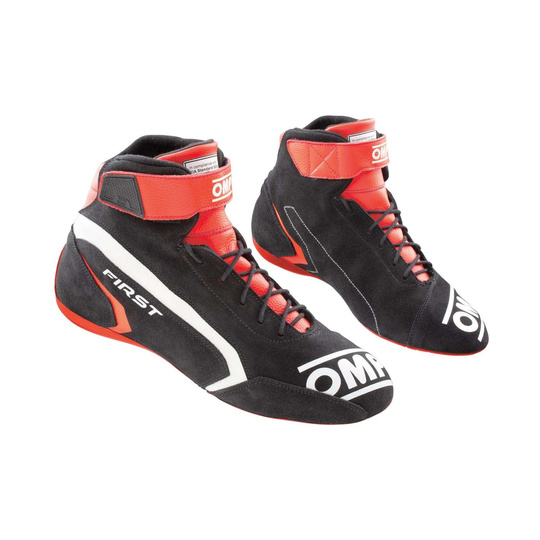 Buty OMP First MY21 czarne/czerwone (FIA)