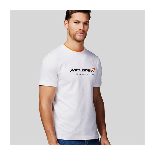 T-shirt męski Essentials biały McLaren F1 2025