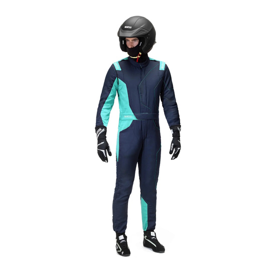 Kombinezon Sparco SPRINT Advanced Asymetrical Granatowo-Zielony (homologacja FIA)