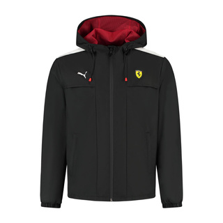 Scuderia Ferrari F1 2025 Herren Regenjacke Schwarz