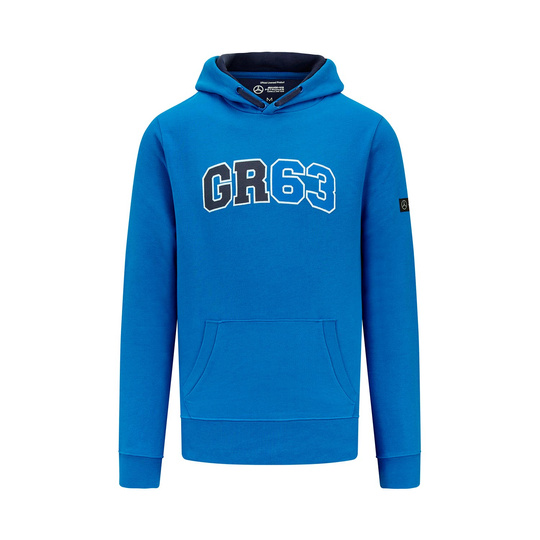 Bluza męska Hoodie George Russell Hoodie Blue Mercedes AMG F1 2023