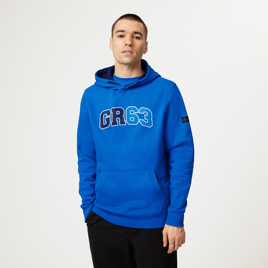 Bluza męska Hoodie George Russell Hoodie Blue Mercedes AMG F1 2023