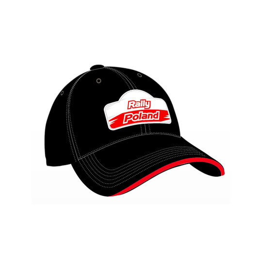 Czapka baseballowa Logo czarna Rally Poland