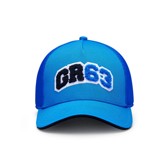 Czapka męska baseballowa George Russell Trucker blue Mercedes AMG F1 2023