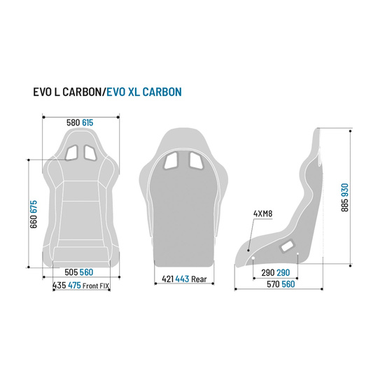 Fotel sportowy Sparco EVO XL CARBON (FIA)