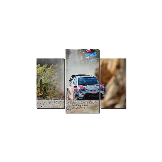 Fotoobraz Ott Tanak / Martin Jarveoja  Toyota Yaris WRC o wymiarach 90 x 50 cm