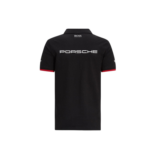 Polo męskie Team czarne Porsche Motorsport 2021