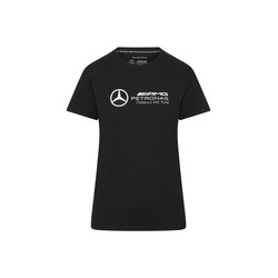 T-shirt damski Large Logo czarny Mercedes AMG F1 2024