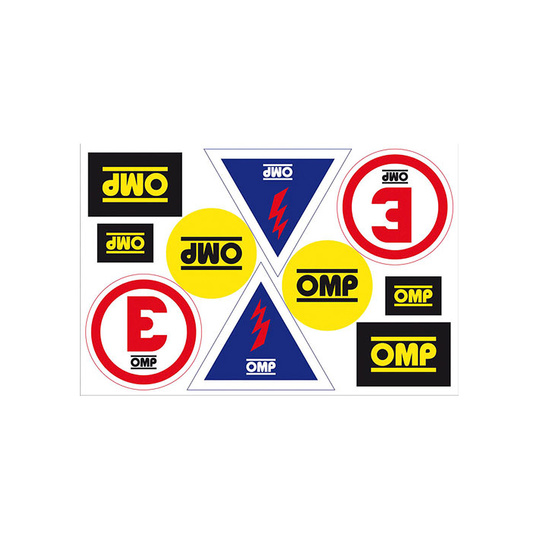 Zestaw naklejek informacyjnych OMP